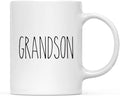 Andaz Press Simple Rustic Farmhouse Kitchen Decor 11oz. Ceramic Coffee Tea Mug Gift, Grandson, 1-Pack, Birthday Christmas Gift Ideas for Family, Friends