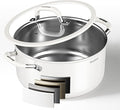 Stockpot 6 Quart, Tri-Ply 18/10 Stainless Steel Stock Pot with Lid, Induction Ready Cooking Pot for All Cooktops, Dishwasher Safe Soup Pot for Kitchen, Home, Gift for Cooker Mom and Dad