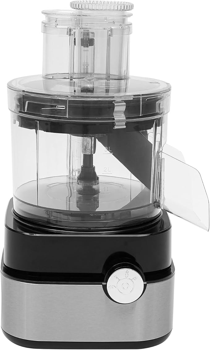5-in-1 Electric Vegetable Chopper, 110V 600W Food Processor with 5 Blades, Dice Shred Slice Grind Professional Veggie Shredder Multifunctional Meat Grinder Blender for Home Commercial Use