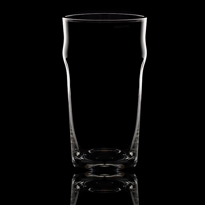 British Pint Glass Set of 4 – 20 oz Nonic Craft Beer & Beverage Glasses