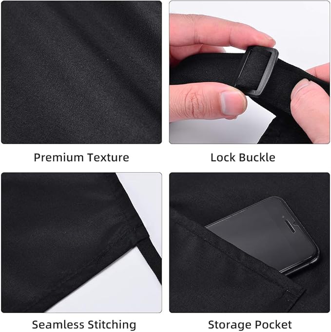 ZOORON Mr & Mrs 2-Piece Kitchen Aprons Set - Anniversary & Wedding Gifts for Couples