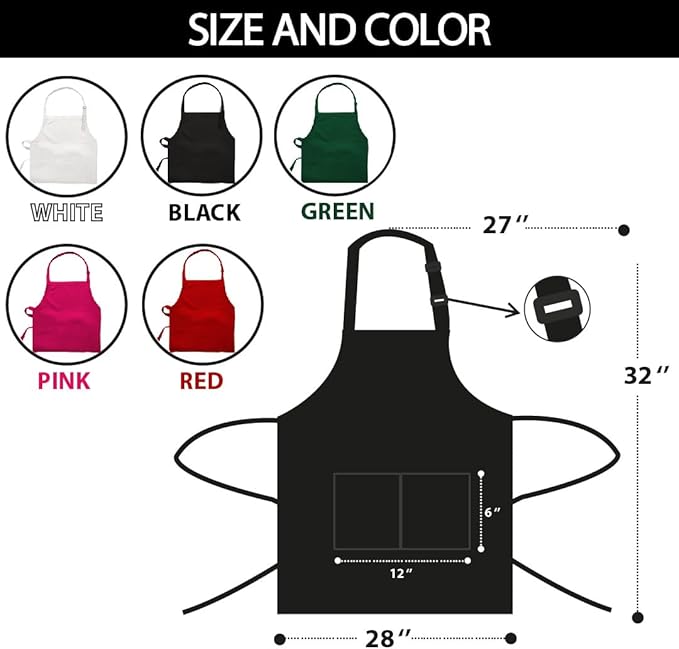 Personalized Matching Aprons for Toddler and Adults, BBQ Aprons for Dad, Grandpa, Husband, Son, Daughter, Prince of the BBQ, King of the BBQ, Father and Son Gifts for Christmas, Princess Grill
