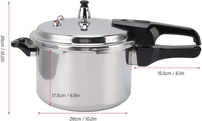 Pressure Cookers Aluminium Alloy Stove Top Pressure Cooker Gas Stove Large Capacity Pressure Canner for Home Kitchen(26cm)