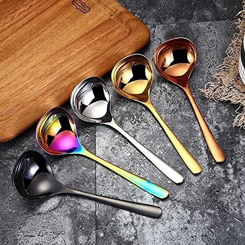 2-Pack Soup Ladle Rosegold 304 Stainless Steel Spoon Kitchen Serving Sauce Server