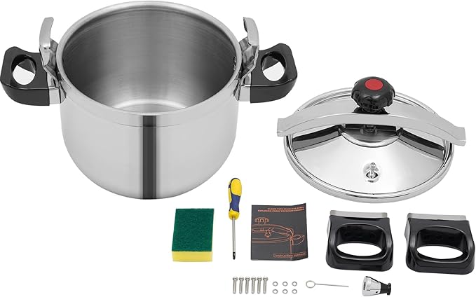 Pressure Cooker Stainless Steel, Commercial Stove Top Pressure Cooker Pot Used for Pressure Foodie or Steaming Instant Fast Cooking Pot