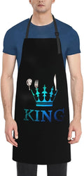 King Aprons Mens Aprons with Pockets and Adjustable Cool Apron for Gardening Cooking Kitchen