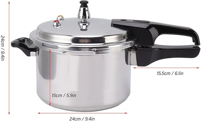 Pressure Cookers Aluminium Alloy Stove Top Pressure Cooker Gas Stove Large Capacity Pressure Canner for Home Kitchen(24cm)