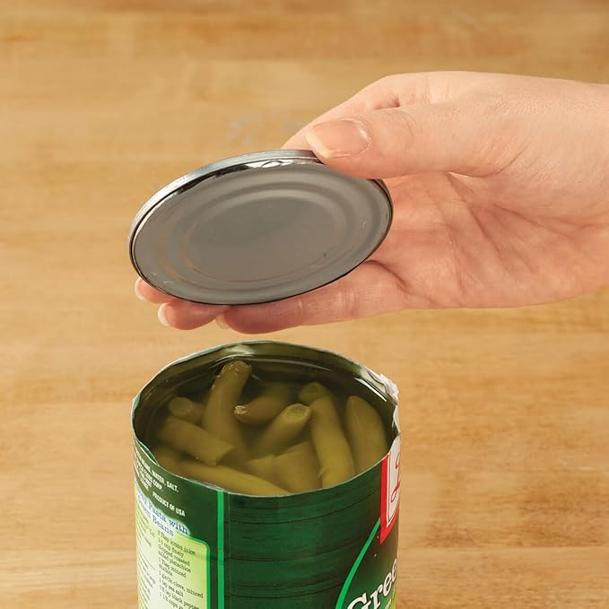 6 in 1 Can Opener, Crafted With 100% Durable Plastic and Metal, Easy Storage, Kitchen Gadgets - Measures 8" Long x 2 1/2" Wide, by Home Marketplace