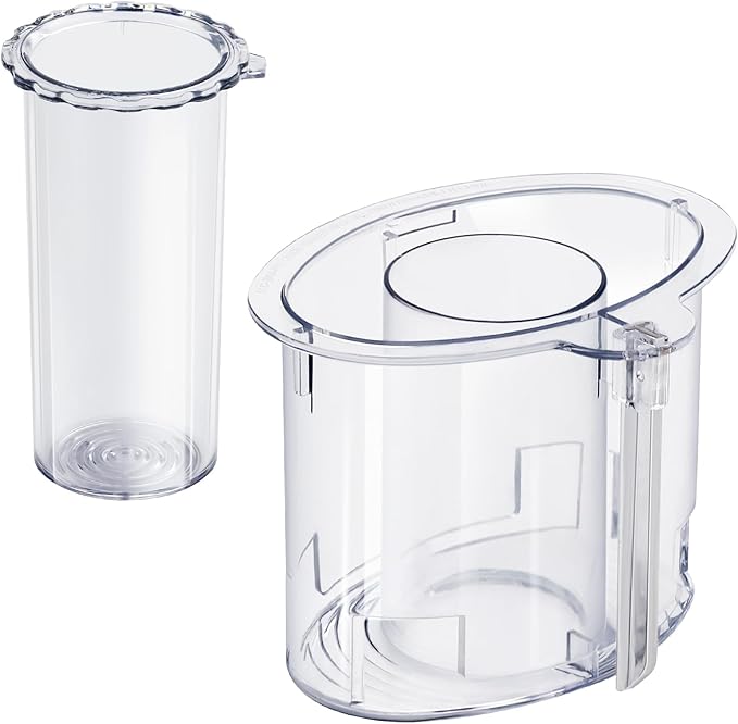 14-cup Large Pusher DLC-2014PT1 and Small Pusher DLC-2014SPT1-1, Compatible 4 Locking Tabs DLC-005AGTXT1 Bowl and DFP-14NWBCT1X Cover, Food Processor Parts Replacement Fits DFP-14 DLC-2014
