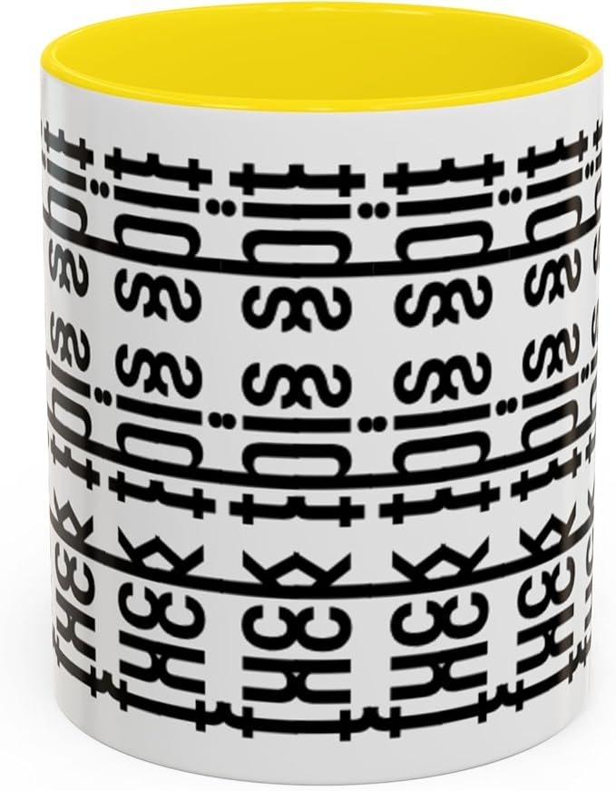 Bold Statement Coffee Mug, Hidden Message Unique Gift for Caffeine Lovers, Funny Office Mug, Housewarming, Birthday,