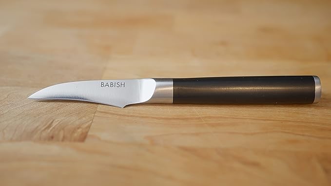 Babish Birds Beak Peeling Paring Tourne Knife – High-Carbon 1.4116 German Steel Kitchen Knife – Precision Peeling and Paring Tool