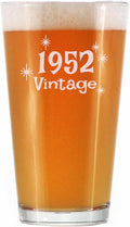 Vintage 1952 Pint Glass for Beer - 73rd Birthday Gifts for Men or Women Turning 73 - Fun Bday Party Decor - 16 oz