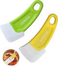 Silicone Dish Scraper to Kitchen Cleaning for Pans, Pots, Bowls, Non-stick Scraping Spatulas Tool,3 Pcs (Yellow, Green and Red)