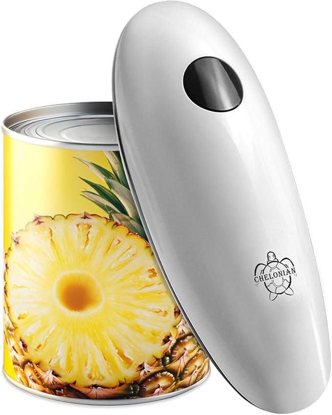 Electric Can Opener for Seniors,Automatic One-Touch Operation, Battery Operated Can Opener Hands Free, with Smooth Edge Cutting, Kitchen Gadget