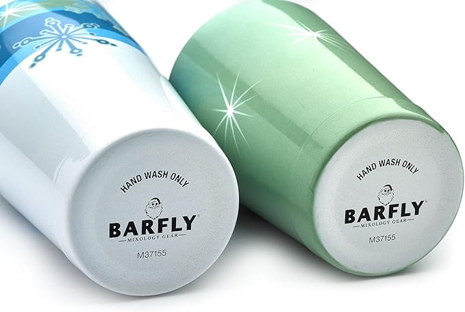 Barfly Holiday Snowflakes Cocktail Shaker Tin Set