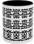 Bold Statement Coffee Mug, Hidden Message Unique Gift for Caffeine Lovers, Funny Office Mug, Housewarming, Birthday,