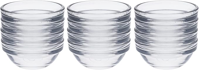 Beille 2 Inch Mini Glass Pinch Bowl Kitchen Essential, 12pc