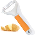 Li&Zhao Potato Peelers - Y-Shaped Potato Peelers with Non-Slip Silicone Handle, Vegetable Peelers for Kitchen, Doesn’t Ruin Manicure Silky Effortless Peel Potatoes, Carrots, Apples, Veggies and More
