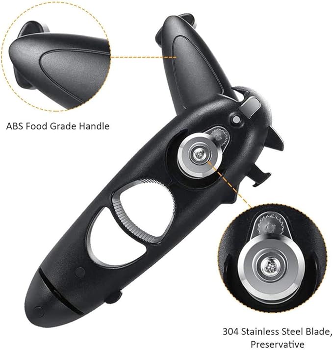 Can Opener Manual 8 In 1 Multifunction Bottle Opener Jar Bottle Can Screw Opener Effort-saving Kitchen Gadgets Beer Bottle Opener