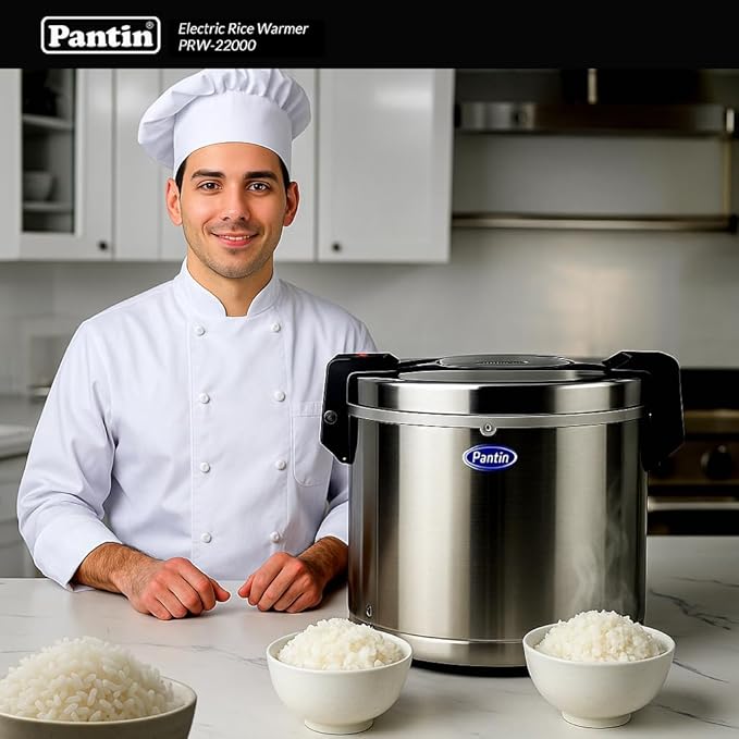 Pantin Commercial Electric Rice Warmer, Commercial Rice Warmer (Warm Function only, not a Rice Cooker) - (For Measurement Purpose: 50 Cup Raw/100 Cup Cooked) 120V, 95W, NSF, ETL Listed