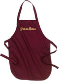 Custom Text Cooking & BBQ Apron – Personalized Chef or Grill Gift – Full Length (1-3 Lines)