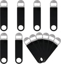 12 Packs Beer Bottle Opener, Stainless Steel Flat Bottle Openers, Black