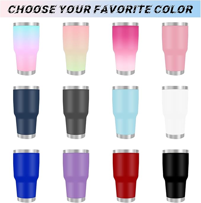 Personalized 30oz Tumbler with Pictures, Custom Insulated Tumblers with Logo, Stainless Steel Travel Coffee Mug, Personalized Gifts for Women Men Birthday Fathers Day Mothers Day