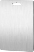 Stainless Steel Cutting Board for Kitchen Heavy Duty Chopping Board (X-Large, 16.1"L x 12.6" W)