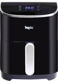 Total Chef 5 Quart Air Fryer - Aerogrill, Non-Stick Frying Basket, French Fry, Digital Touch Screen, 8 Presets, Freidora Eléctrica, Countertop Cooking Kitchen Appliance, Black