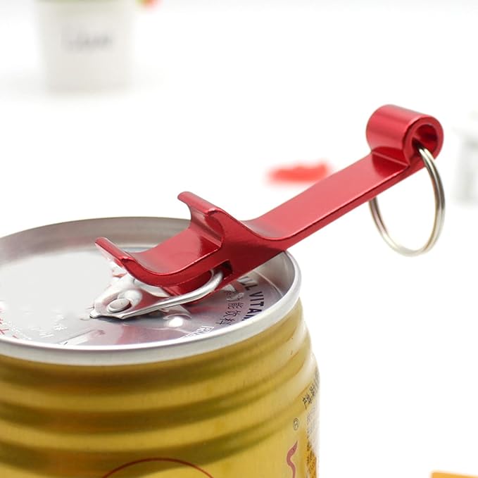 Custom Aluminum Can/Bottle Opener Keychain, Thicker Version, 50 Pcs. Engraved Text/Logo Wedding Favors, Brewery, Bar, Anniversaries, Party, Restaurant, Property Agent, Guests, Graduation Christmas
