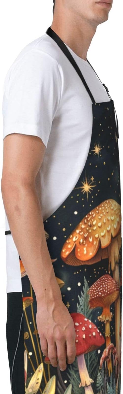 DADABULIU Apron Cooking With Pockets Adjustable Bib For Men Women Waterproof Chef Home Grilling BBQ Drawing