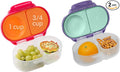 b.box Snack Box (2-pack) Reusable Snack Containers with Lids – Bento Box for Kids & Toddlers, Leakproof Lunch Box, BPA-Free and Dishwasher Safe Snack Container (S'shake + Lilac Pop, 1 3/4 Cup)