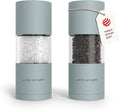 LARS NYSØM Salt and Pepper Grinder Set, Manual Salt and Pepper Mills with Adjustable Ceramic Grinder, Design Spice Shaker Set (Sky Blue)