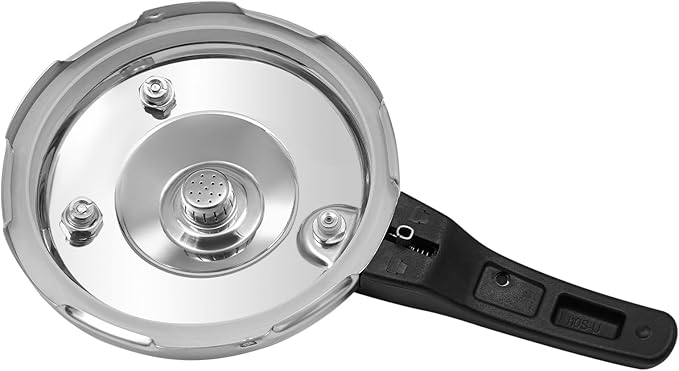 7 L/7.4 Qt Pressure Cooker,60Kpa High Pressure Stovetop Cooker with 3-Layer Composite Bottom, 304 Stainless Steel Pressure Canner for Commercial & Home Use