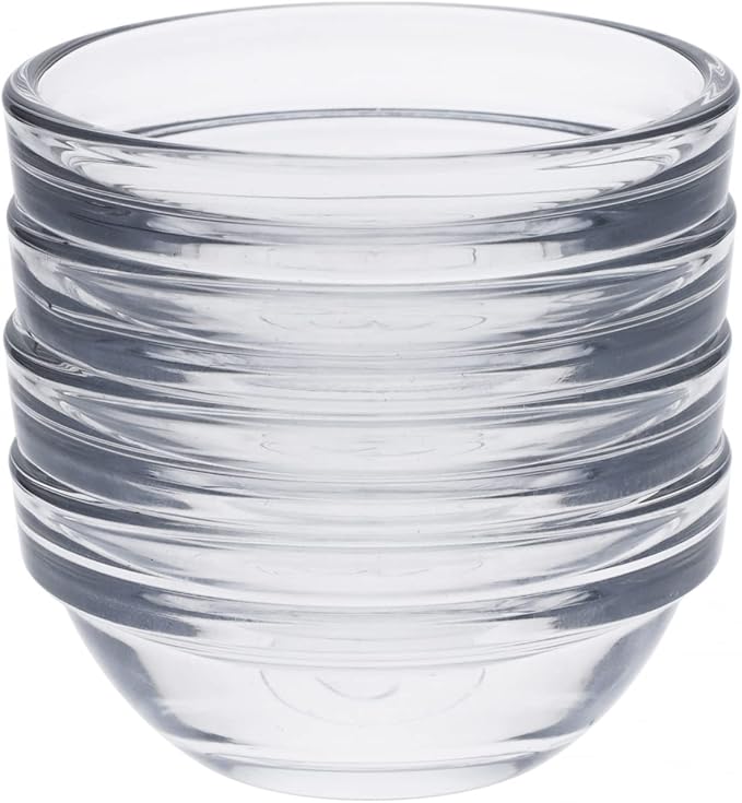 Beille Cooking 3 Inch Baking Supplies Small Glass Pinch Bowl Kitchen Essential, 2pc