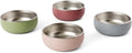 Monkey Proof™ Non-Toxic Stainless Steel Child Bowl 5” with Non-Slip Silicone Shell, Multi-color, (Set of 4 bowls) Unbreakable, Mess Free Feeding for Babies, Toddlers, Kids, BPA free
