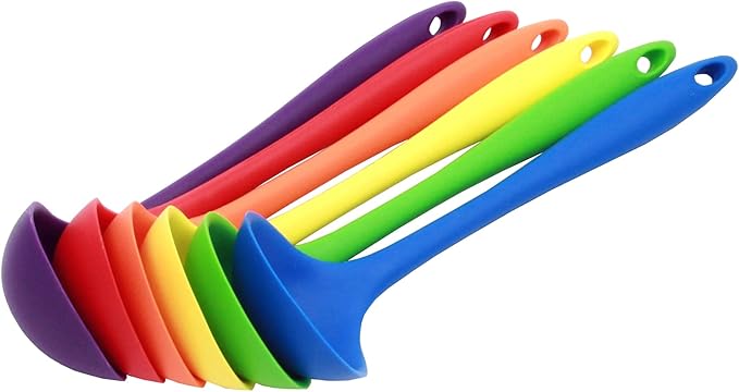 Chef Craft Premium Silicone Cooking Ladle, 11.25 inch, Purple