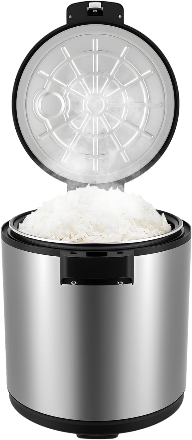 24Qt Commercial Rice Warmer, 110W Big Rice Warmer with Non-stick Inner Pot, Adjustable Temperature Portable Rice & Food Warming Bowl for Restaurant, Hotel(NOT Cooker)