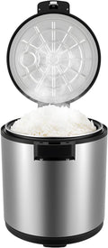 24.3qt/23L Commercial Rice Warmer, 110W 110V Electric Adjustable Temperature Soup Warmer Non-Stick Pot Sushi Rice Warmers for Restaurant Party Family, Warm Function Only, NOT Cooker