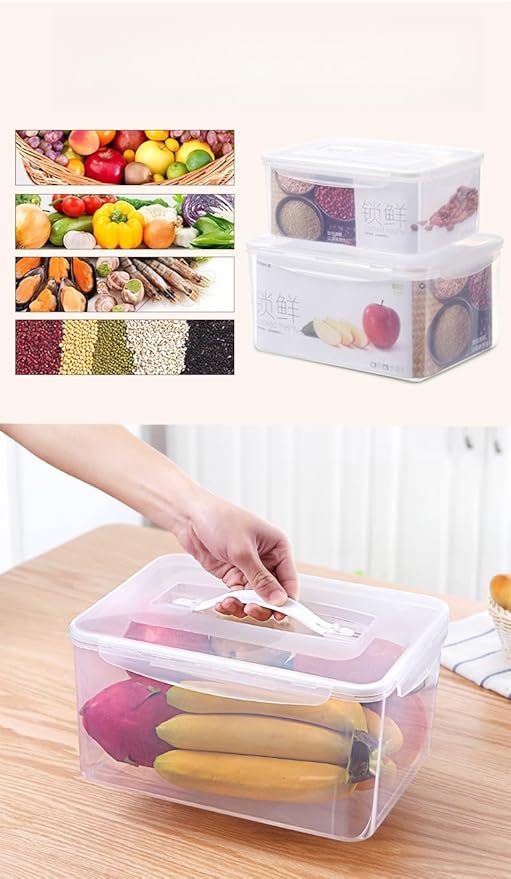 9.5Qt Bread Box Large,3.5Qt Bread Storage Container Small,2 Bread Containers with Lids Airtight to Save Sourdough Bread,Homemade Bread,Cake,Cookie,Toast,Dishwasher Safe,Loaf Holder,Plastic