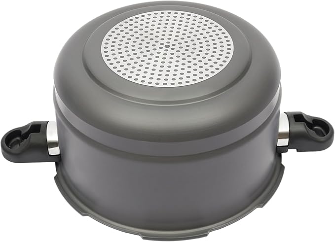 Pressure Cooker, Pressure Canner with 9.5 Quart Hard Anodized,Lightweight Pressure Cooker with Spring Valve Safeguard Devices，Home Daily Pressure Pot with Steam Rack