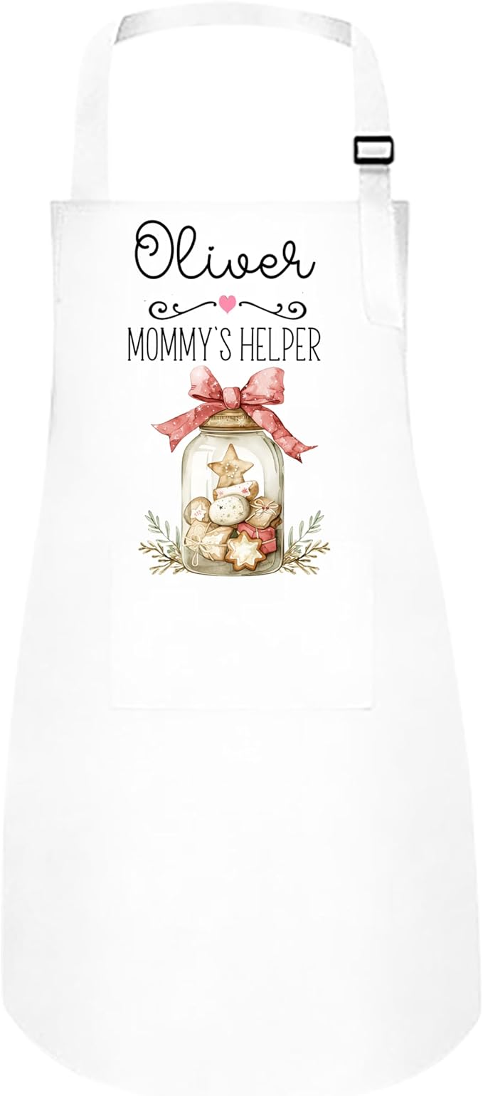 Personalized Mommy and Me Apron Set – Custom “Favorite Cookies Jar” Matching Aprons – Baking Gift