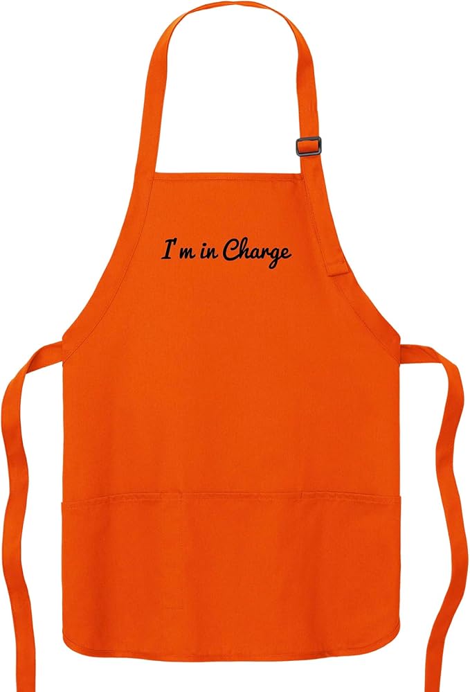 Custom Text Cooking & BBQ Apron – Personalized Chef or Grill Gift – Medium Length (1-3 Lines)
