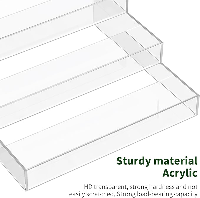 3-Tier Acrylic Spice Rack, Spice Organizers and Storage for Kitchen 2 Pack, 10.2 x 9.6 x 3.9 Inches