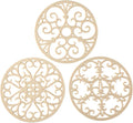 Silicone Trivet Mat - Non-Slip & Heat Resistant Kitchen Hot Pads for Countertops & Table - Kitchen Trivets for Hot Dishes & Cookware - Hot Pot Holder for Pots & Pans - Beige,Set of 3