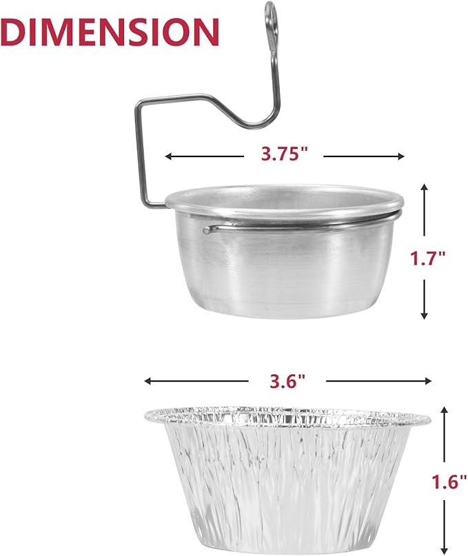 Grease Cup for Char-Broil/Kenmore Outdoor Grills/Masterbuilt Propane Smokers, Grill Grease Catcher Tray with Clip and 10-Pack Aluminum Drip Liner