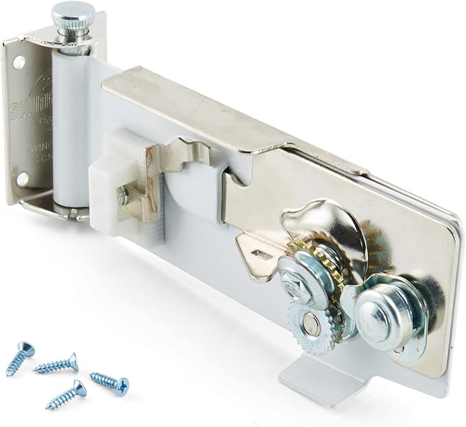 Swing-A-Way White Steel Manual Can Opener