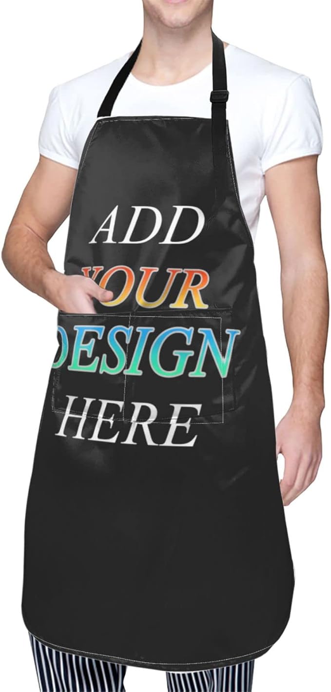 DADABULIU Apron Cooking With Pockets Adjustable Bib For Men Women Waterproof Chef Home Grilling BBQ Drawing