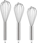 Danish Dough Whisk Stainless Steel Dough Hook Dutch Whisk for Sourdough Bread Dough Mixer Hand Wooden Handle Kitchen Whisking Mixing Tool Bread Making Tools and Supplies (3 Pack Sliver)