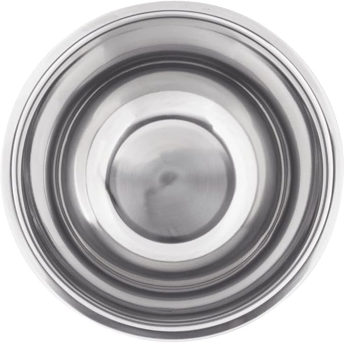 Betolla 8 Quart Stainless Steel Mixing Bowl – Medium Weight Flat Base Prep Bowl with Polished Mirror Finish for Baking, Cooking & Food Prep